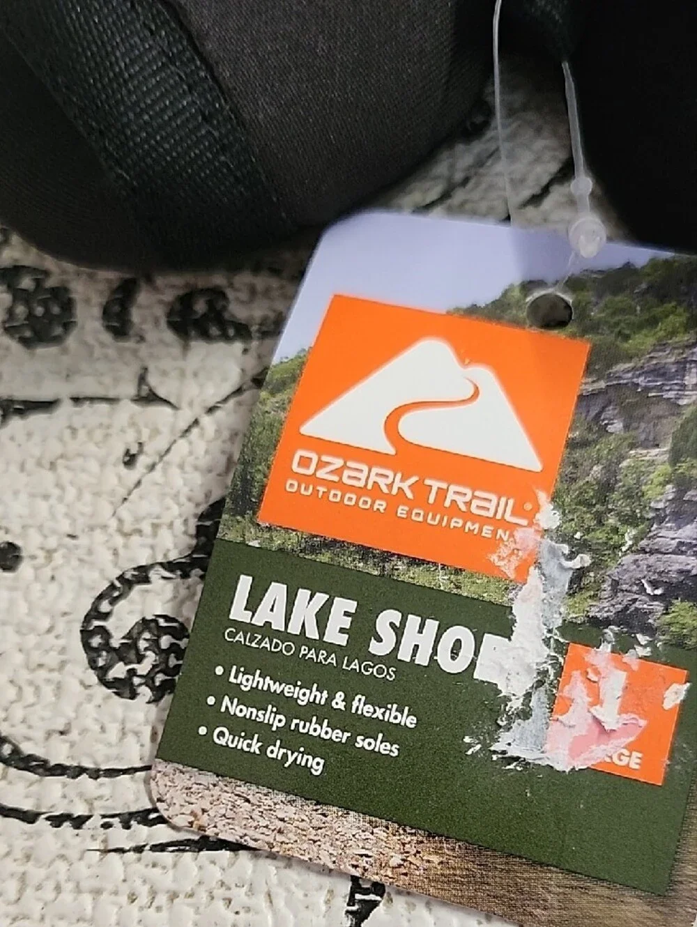 Ozark Trail Black and Orange Lake Shoes